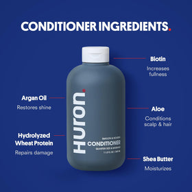 Huron body wash lather shot producing rich foam that cleans without drying