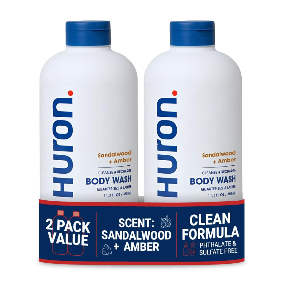 Huron front packaging showing bottle and product name for clear identification and trust