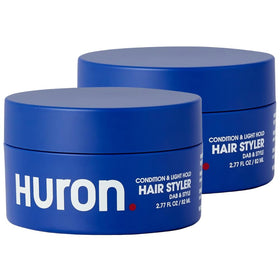 Huron front packaging showing dual 2.7oz tubs and product benefits