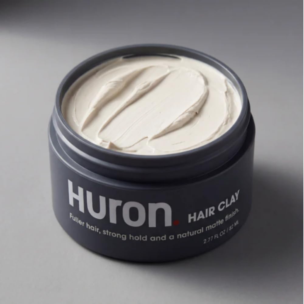 Huron before and after textured styling showing improved fullness benefit