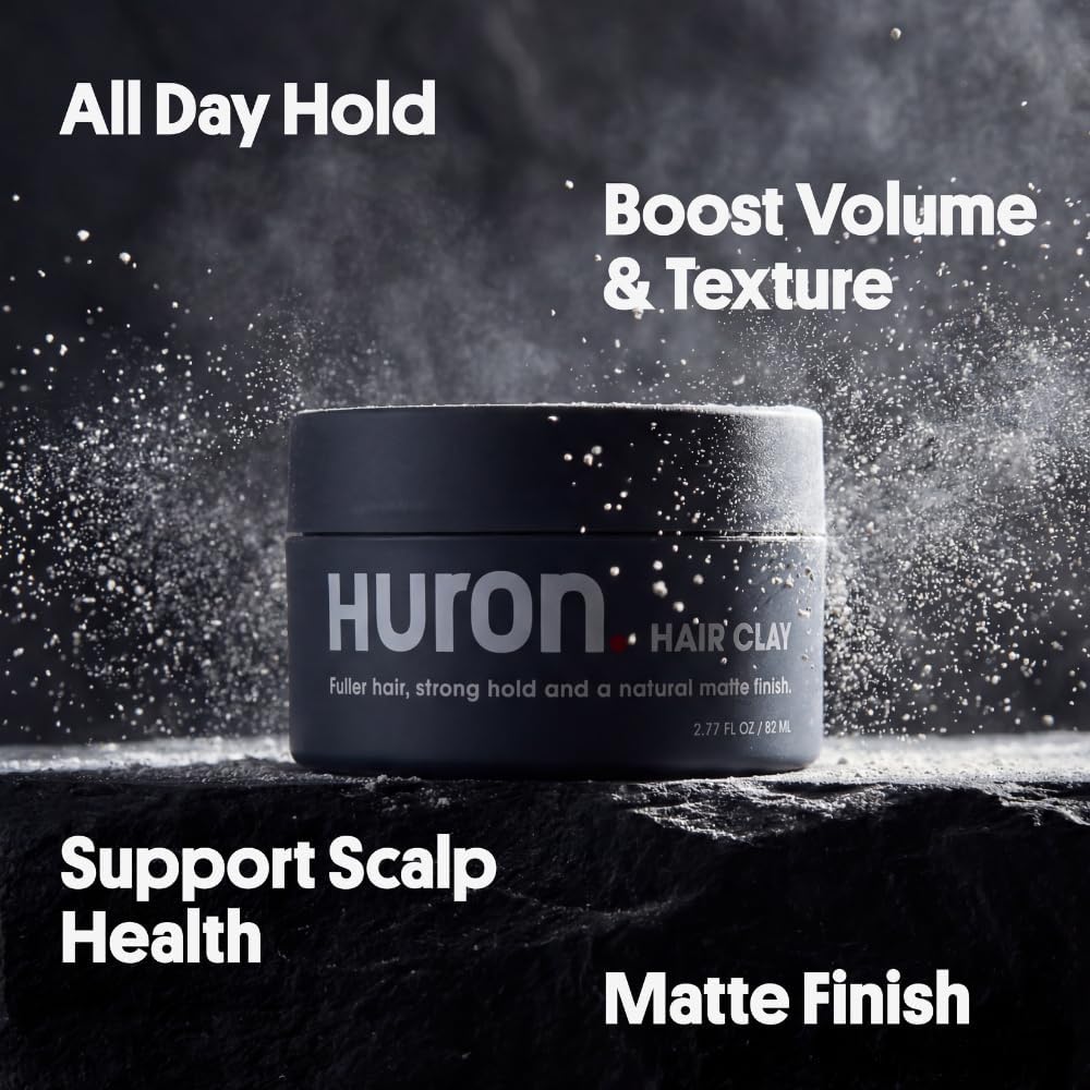 Huron open jar texture close-up illustrating matte, pliable formula benefit