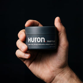 Huron styled short haircut showing natural matte texture and definition benefit