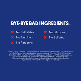 Huron ingredient label detail emphasizing vegan and phthalate-free formulation benefit