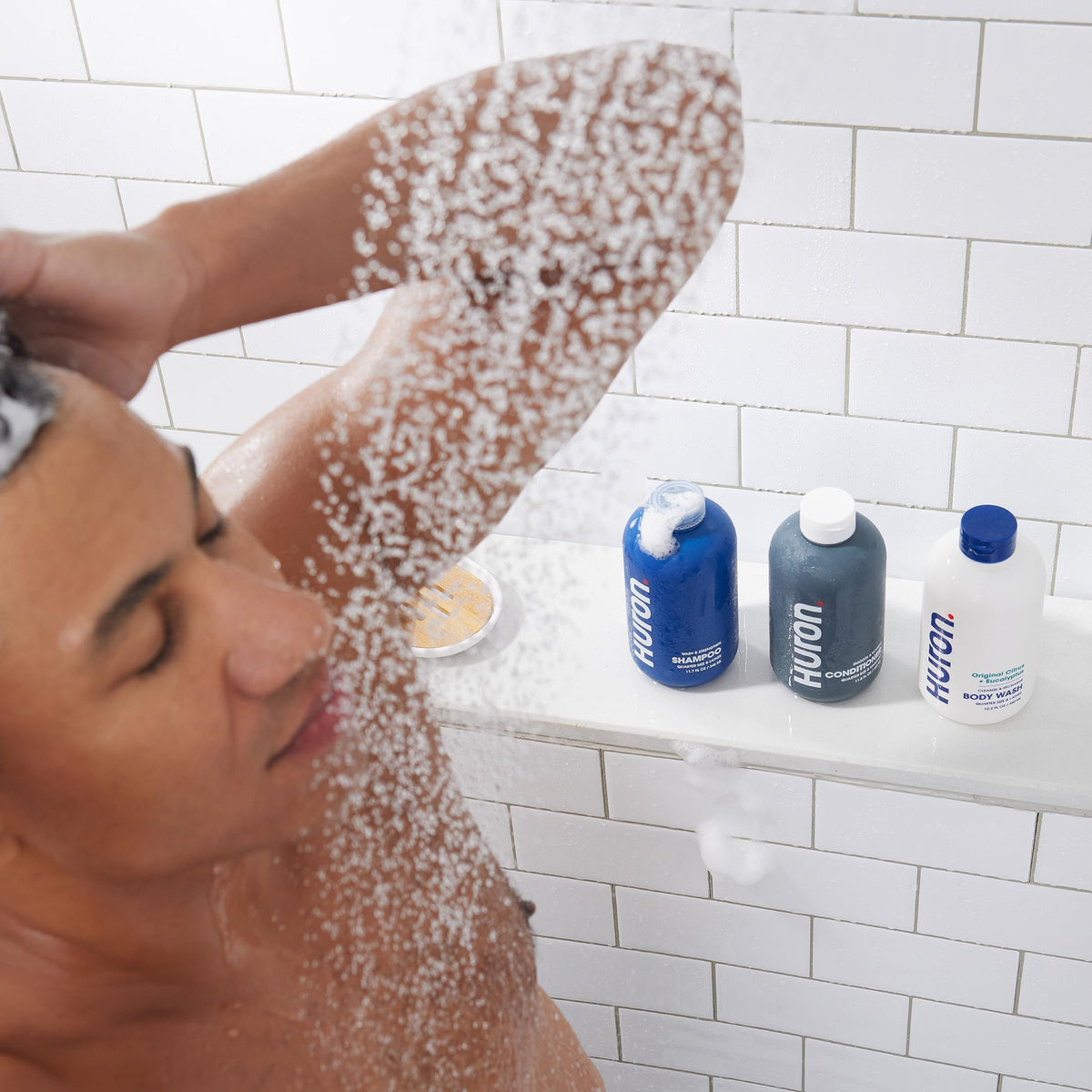 Huron ingredients label detail highlighting clean, non-toxic formulation benefits