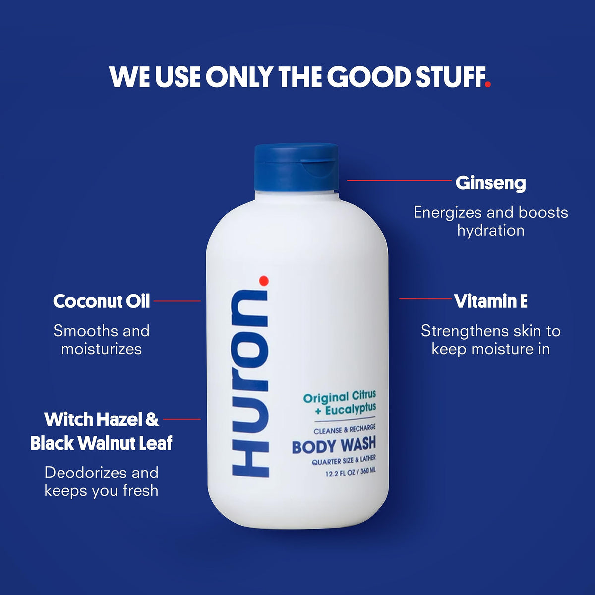 Huron lather close-up showcasing rich foam and gentle hydration benefit