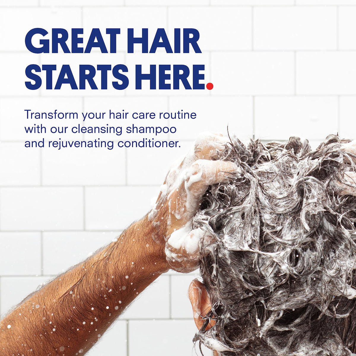Huron shampoo foam texture showing gentle lather and effective cleaning