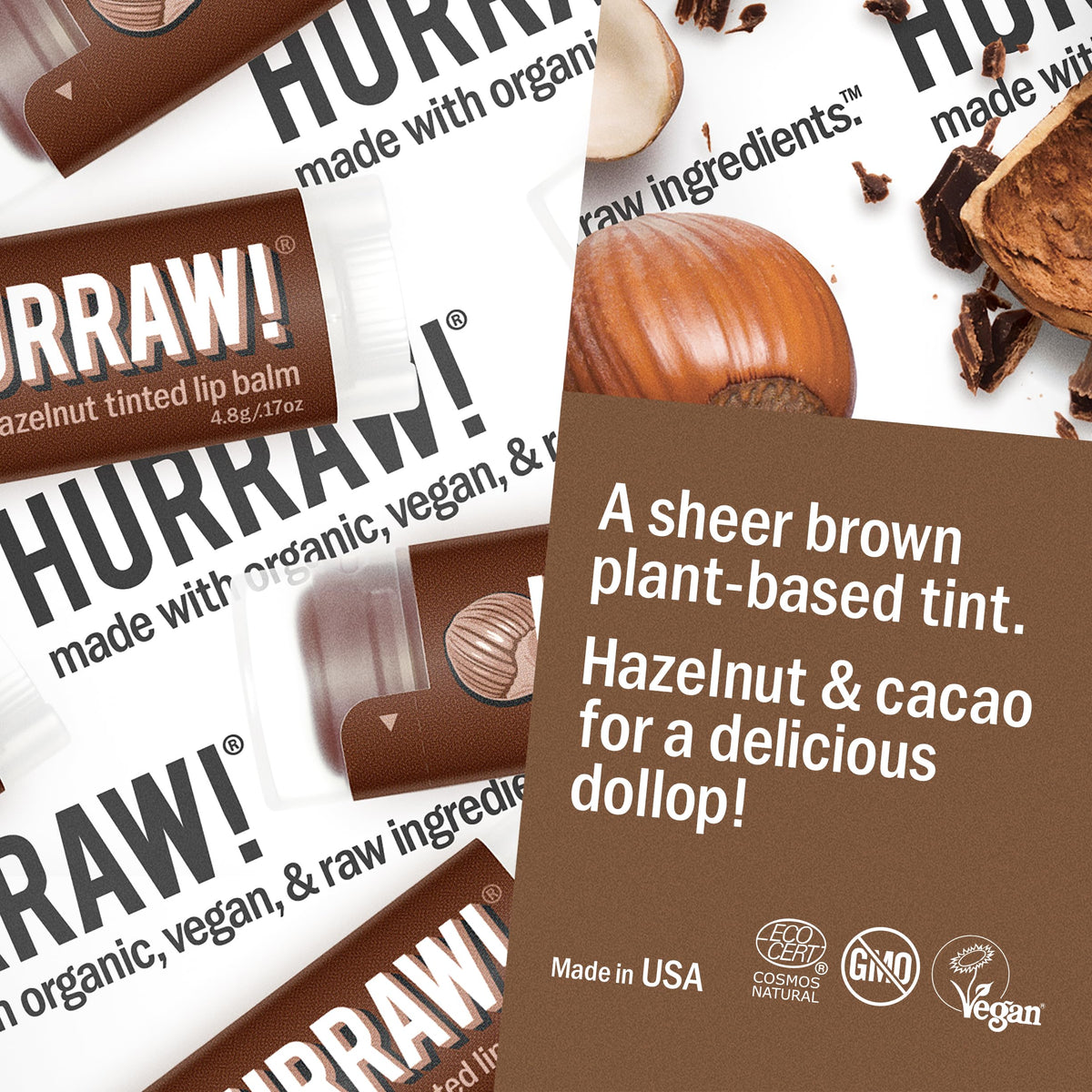 HURRAW! black cherry swatches on skin showing soft red tint and finish