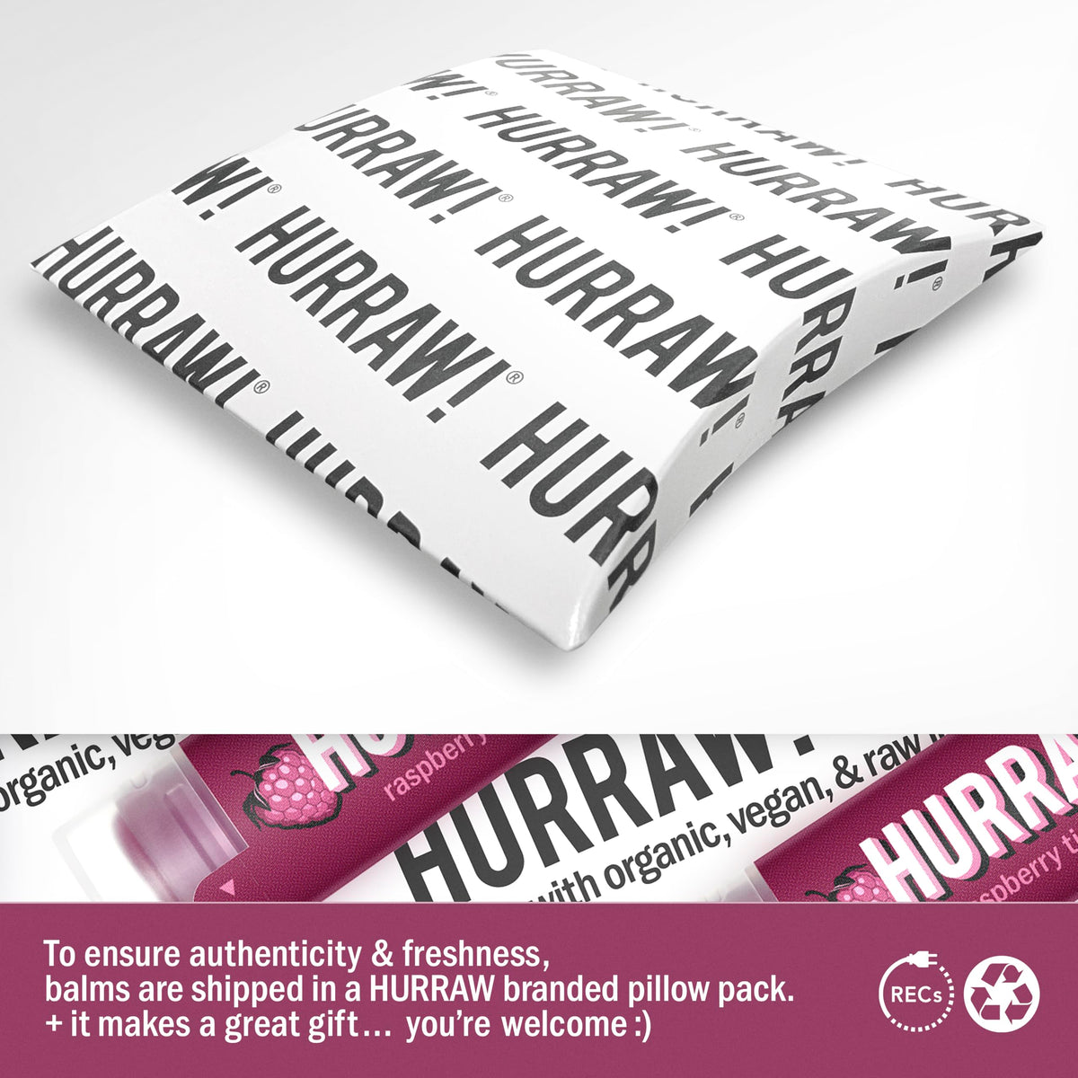 HURRAW! balm texture close-up highlighting smooth natural feel