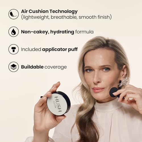 Hush Glow mushroom applicator close-up showing soft tip for even blending