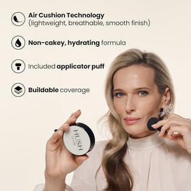 Hush Glow mushroom applicator close-up showing soft tip for even blending