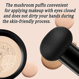Hush Makeup label and ingredients close-up showing skin-friendly formula