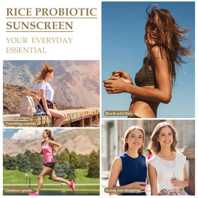 huxihom rice and probiotics ingredients display indicating nourishing support