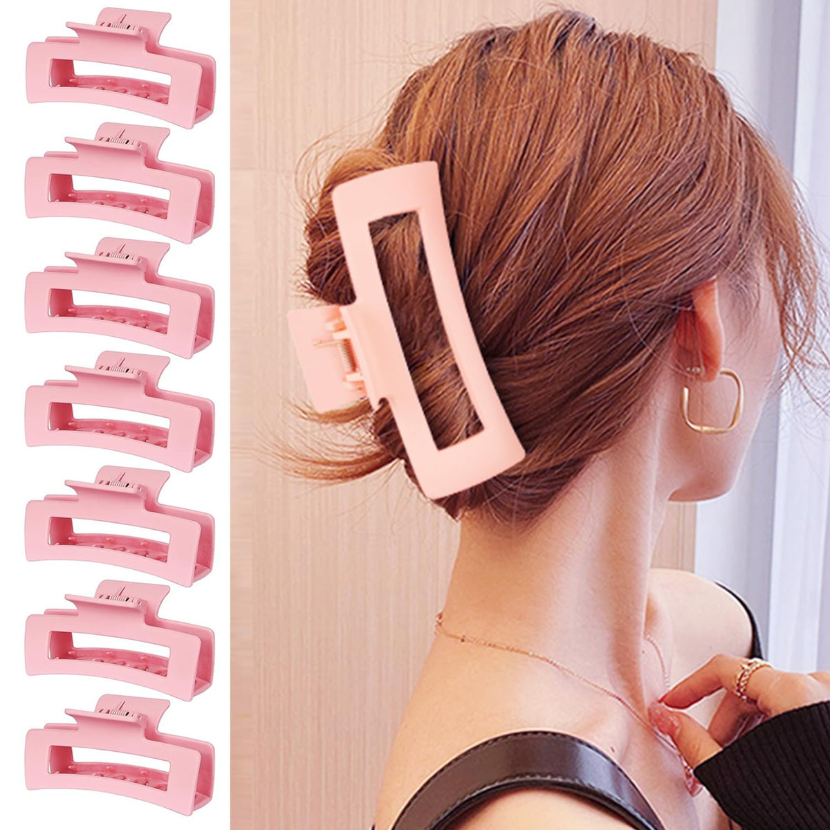 HXOGD half-up hairstyle demonstration showing gentle no-snag finish