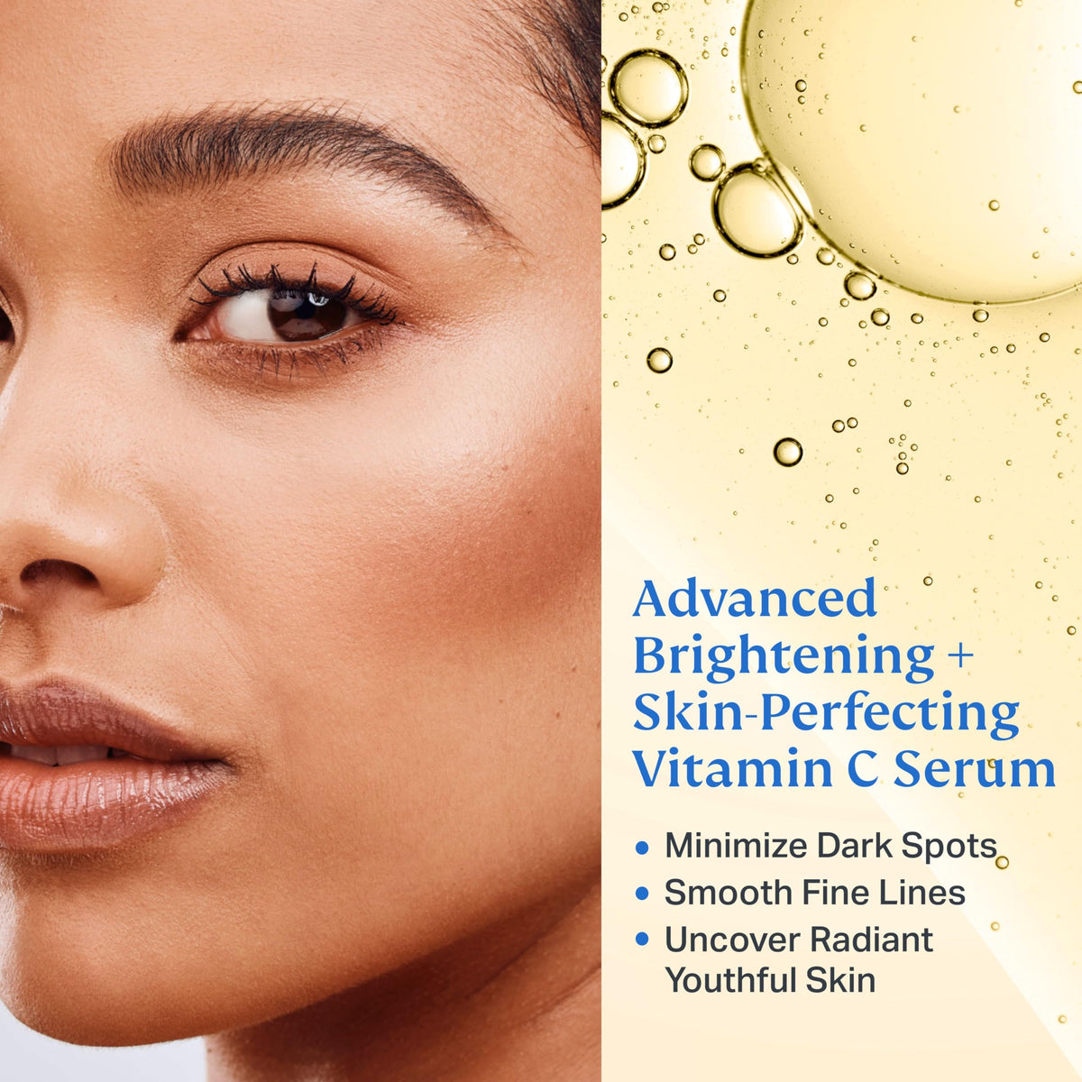 HYDRONOVA serum texture on hand illustrating lightweight, fast-absorbing feel