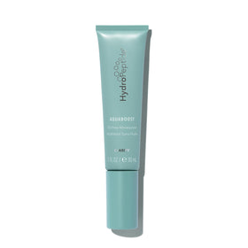 HydroPeptide front packaging showing compact 1 ounce tube and clear branding