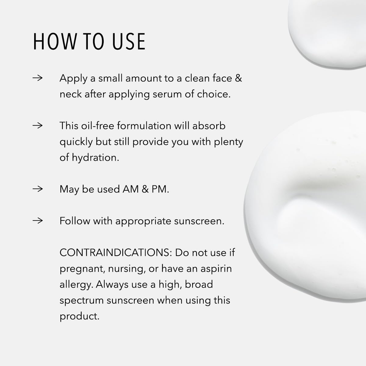 HydroPeptide ingredient label highlighting peptides, salicylic acid, and mushroom extract