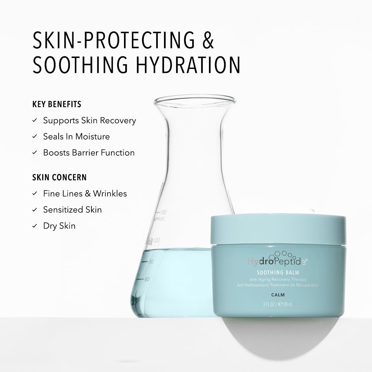 HydroPeptide texture close-up of thick balm demonstrating rich, long-lasting hydration