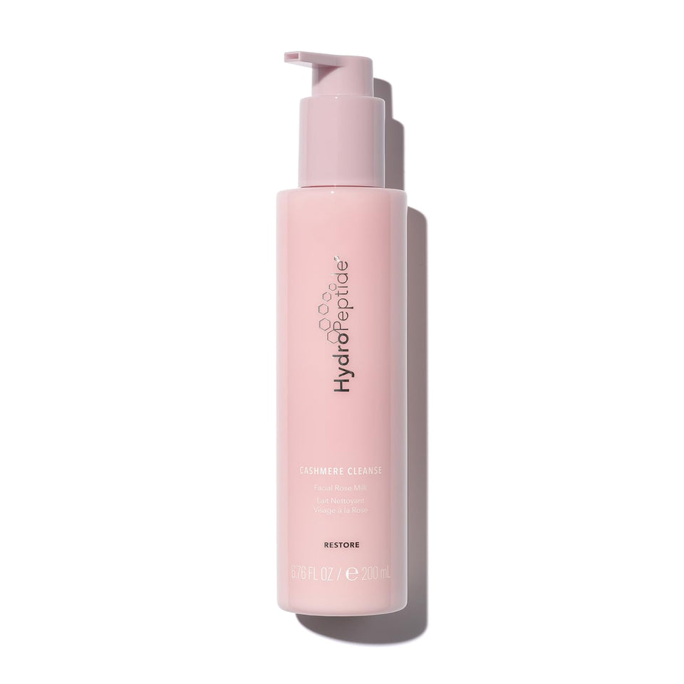 HydroPeptide Cashmere Cleanse front packaging showing bottle and benefit