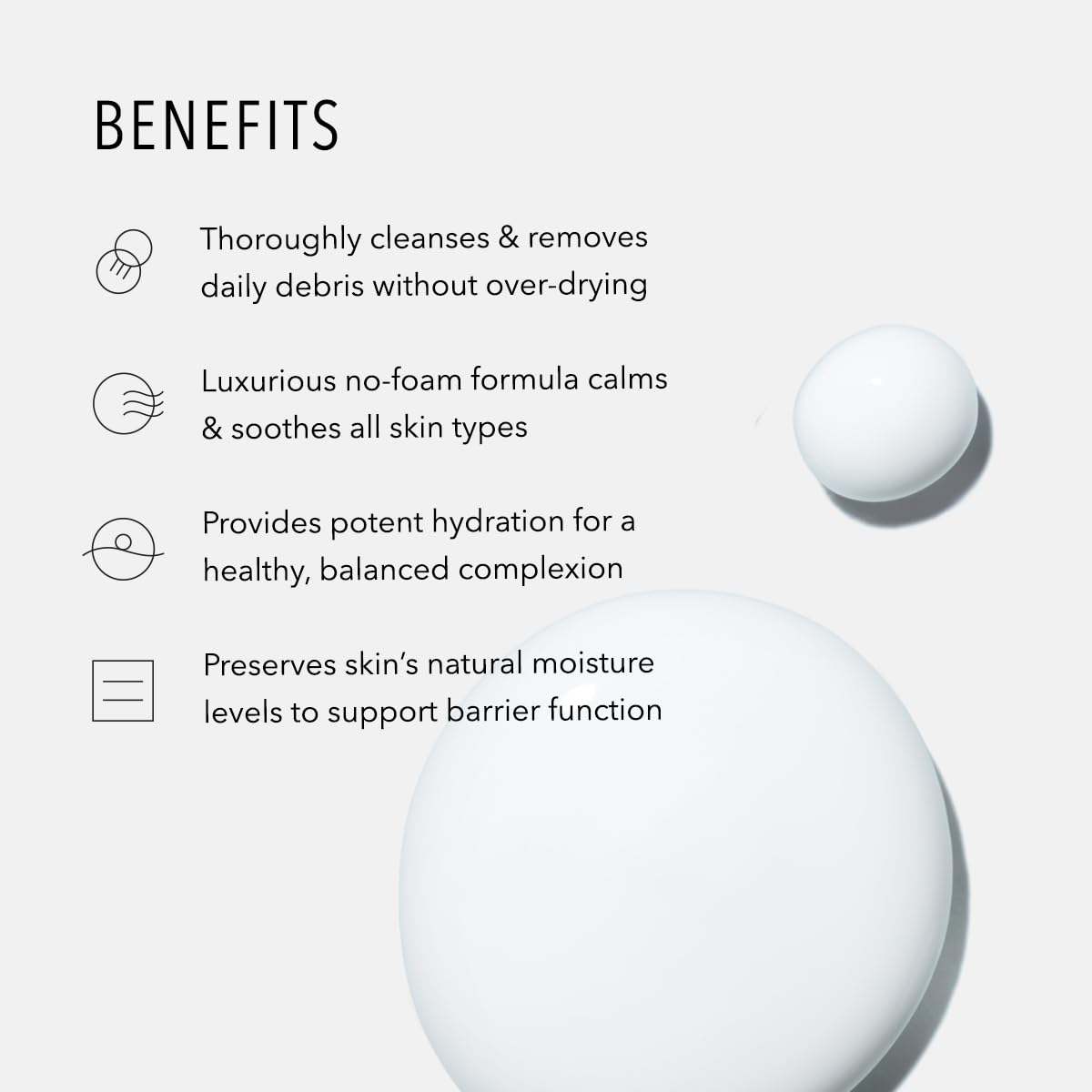 HydroPeptide cleanser dispensing from pump demonstrating easy control