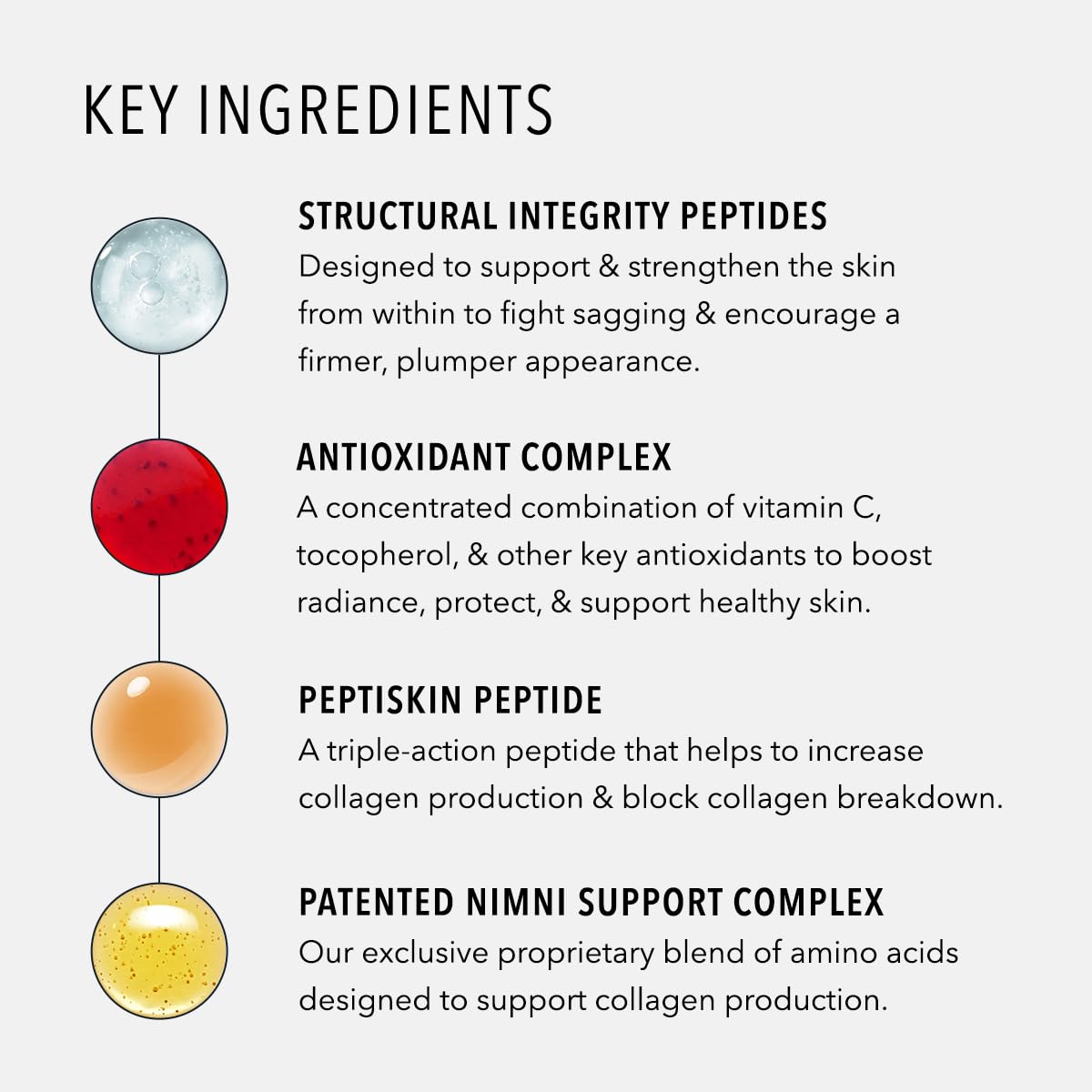HydroPeptide Collagen Reactivate PM pump detail supporting overnight renewal