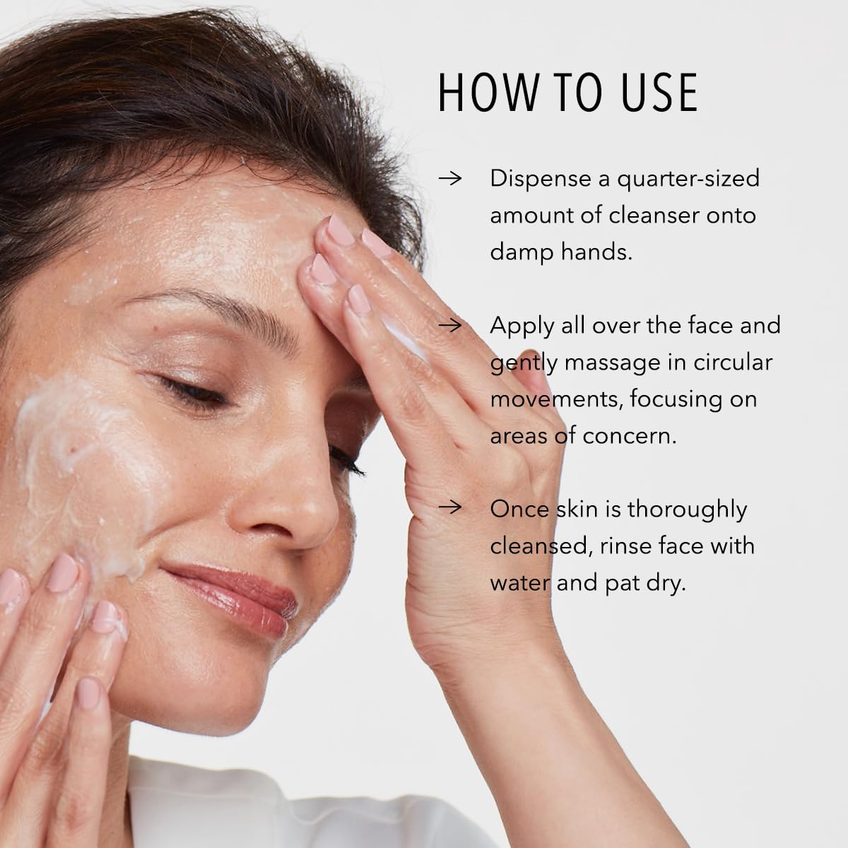 HydroPeptide lather in hand demonstrating rich moisturizing foam