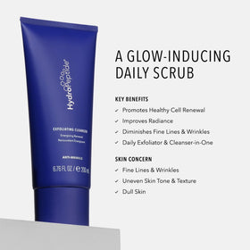 HydroPeptide pump dispensing cleanser for easy, controlled use
