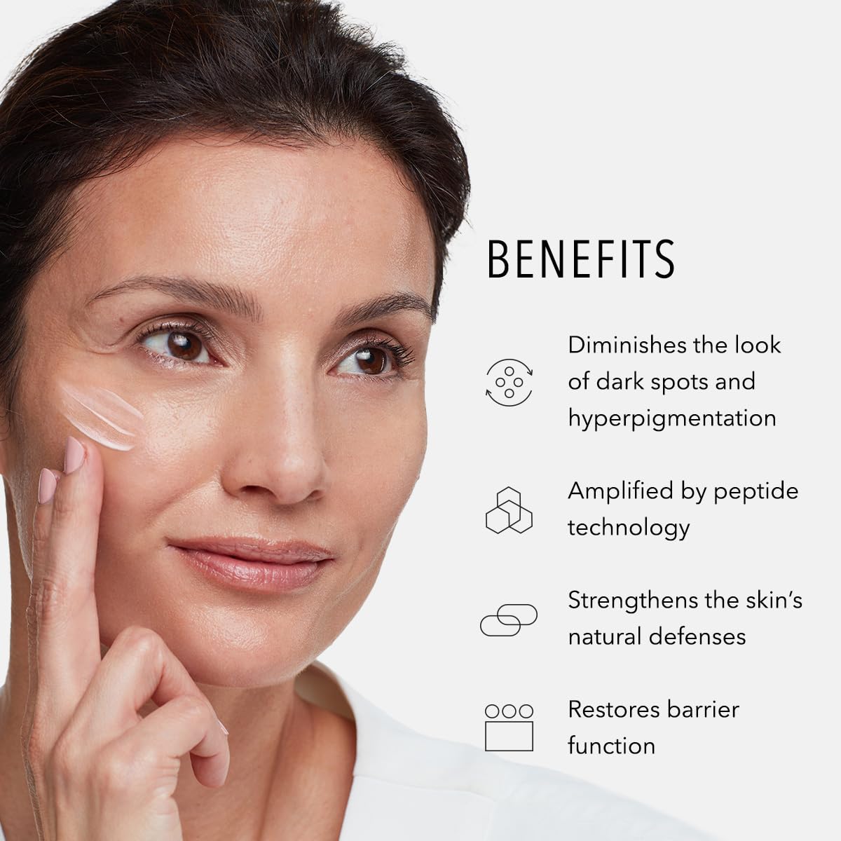 HydroPeptide cream applied on hand illustrating lightweight spreadability and hydration
