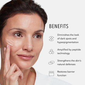 HydroPeptide cream applied on hand illustrating lightweight spreadability and hydration