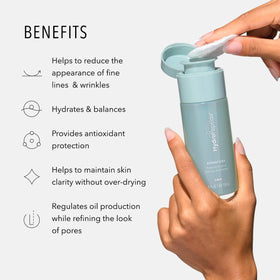 HydroPeptide coconut water and blue agave ingredients showing natural benefits