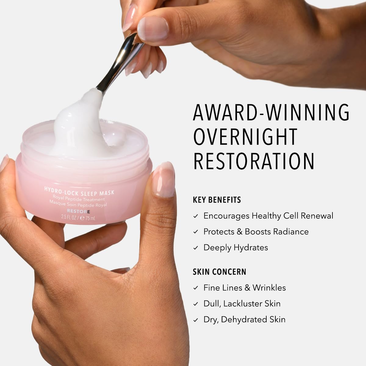 HydroPeptide creamy texture close-up highlighting rich hydration