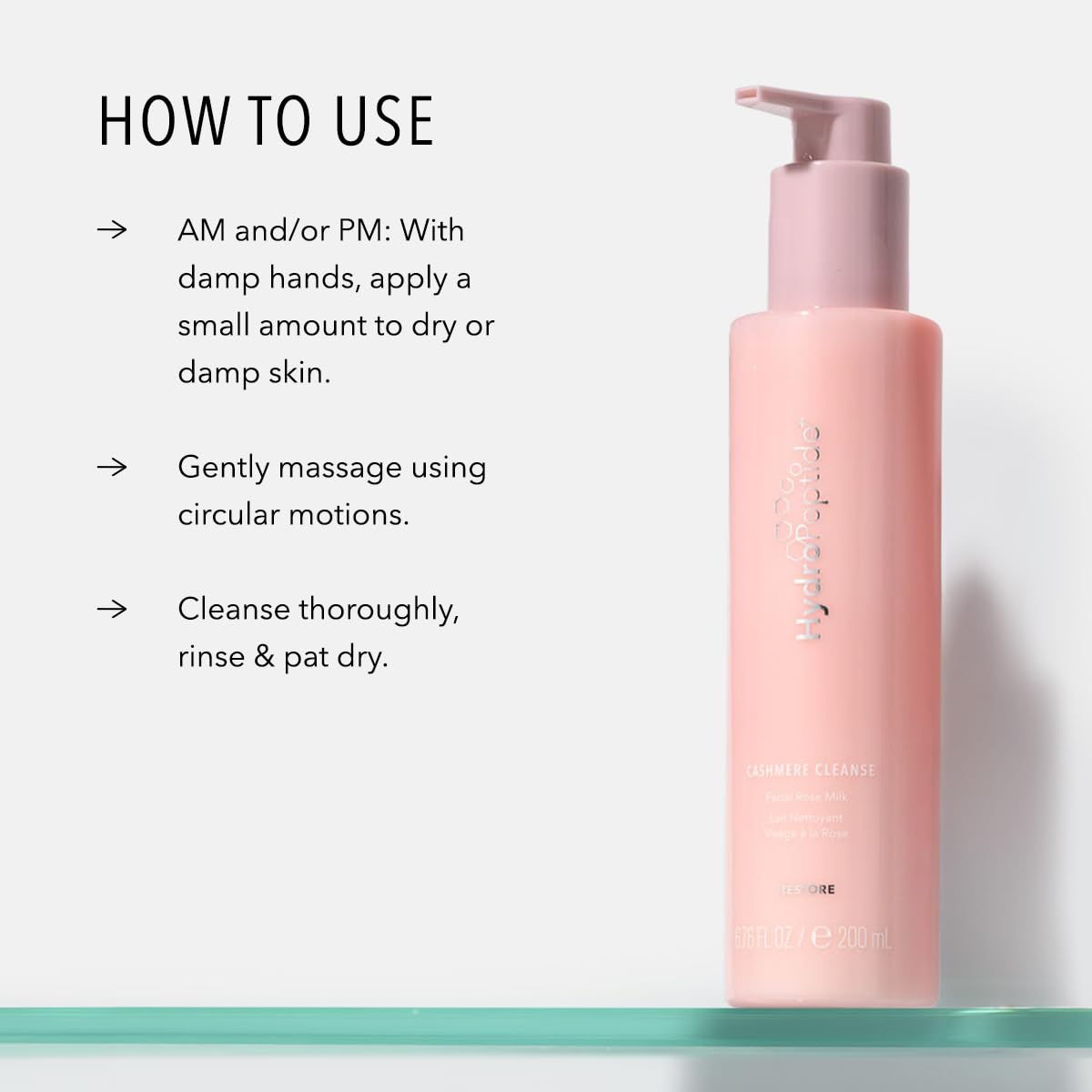 HydroPeptide cleanser in bathroom setting conveying soothing routine