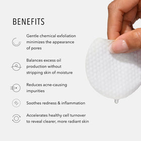 HydroPeptide open container with stacked pads for easy access