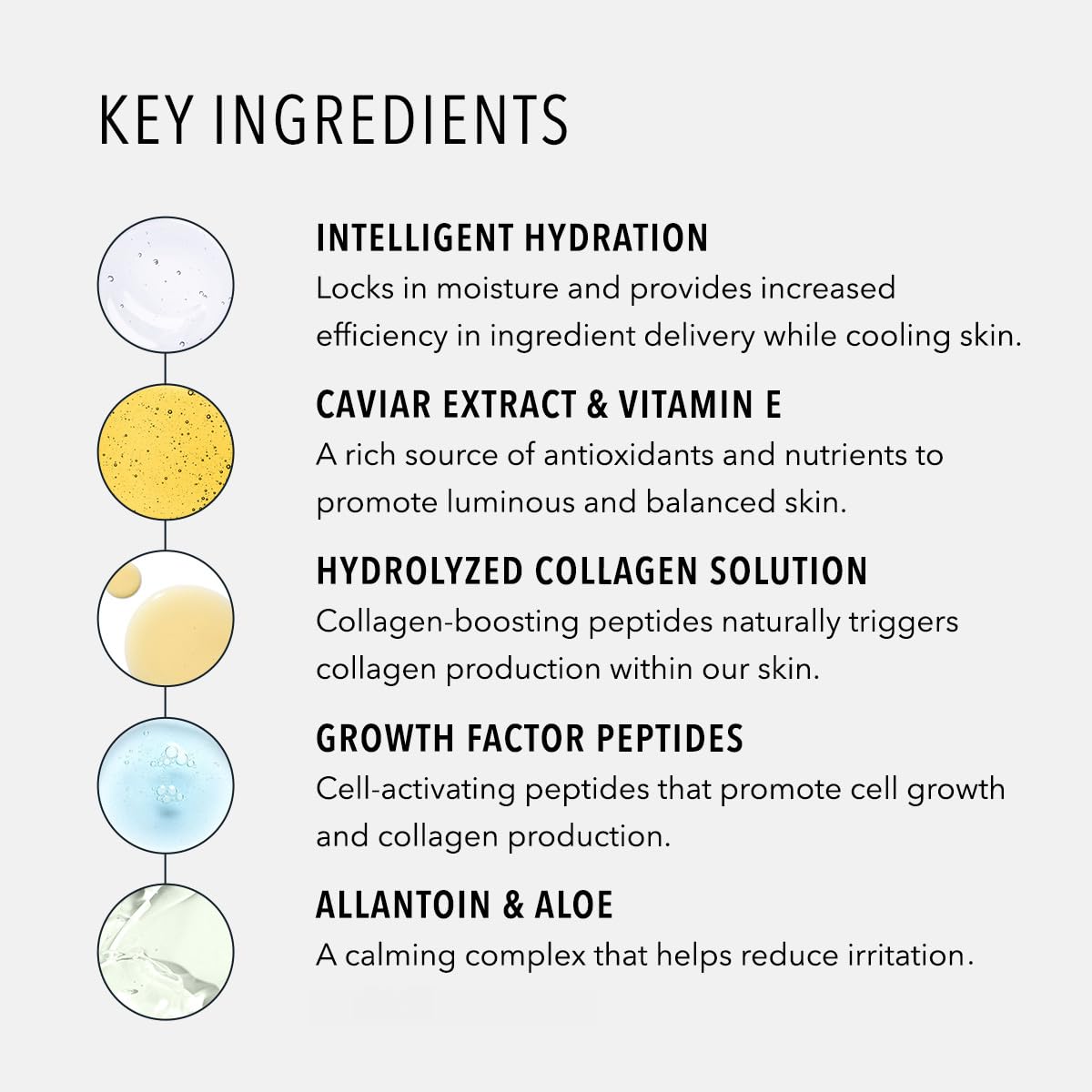 HydroPeptide patches next to a cosmetic tool showing real size and scale