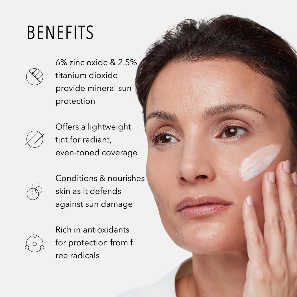 HydroPeptide product applied on hand demonstrating tint self-adjust and blendability