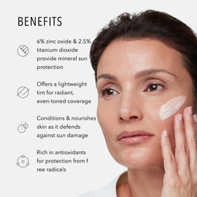 HydroPeptide product applied on hand demonstrating tint self-adjust and blendability