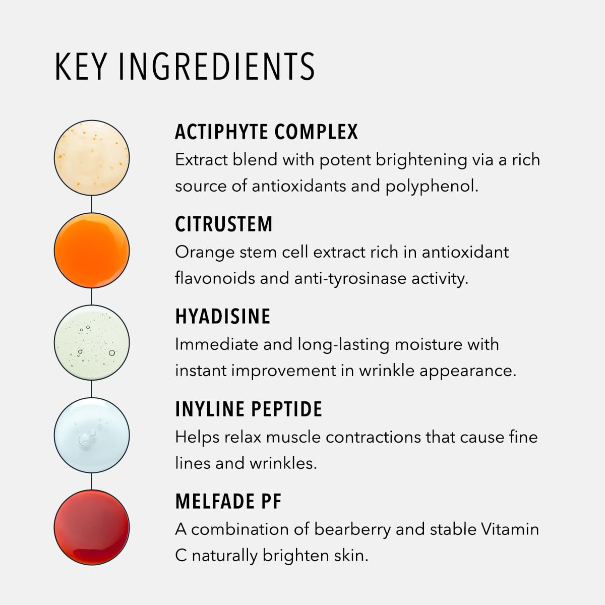 HydroPeptide label close-up focusing on peptide and marine extract ingredients for ingredient clarity