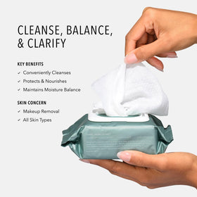 HydroPeptide wipe texture close-up showing fiber detail and gentle exfoliation