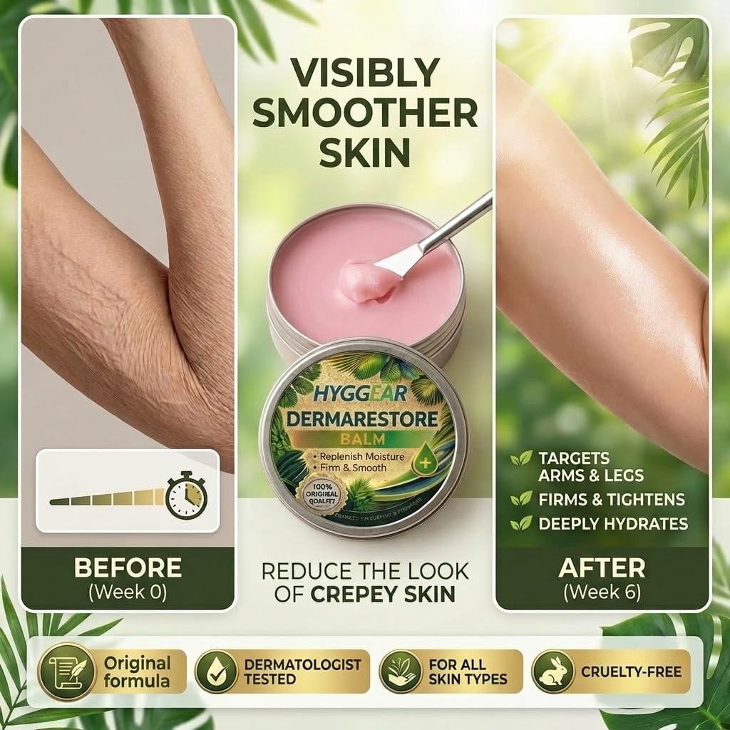 Hyggear Derma Restore Balm with aloe ginger honey ingredients highlighting soothing benefits