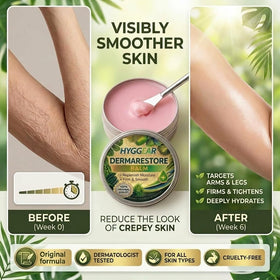 Hyggear Derma Restore Balm with aloe ginger honey ingredients highlighting soothing benefits
