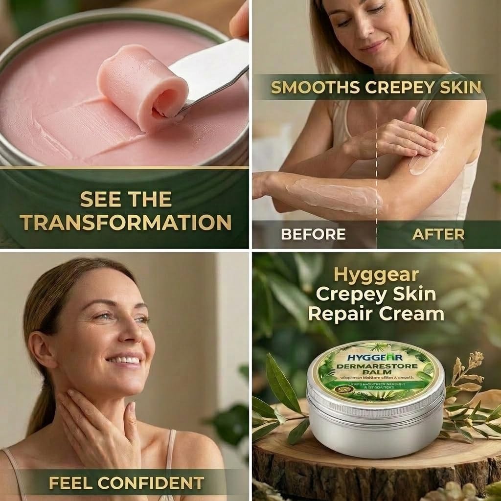 Hyggear Derma Restore Balm on bathroom counter lifestyle scene implies daily routine ease
