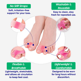 Hyggear bunion corrector inside shoe demonstrating discreet fit