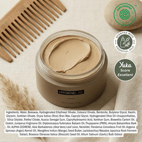 HygieneLab texture close-up showing clay consistency for easy styling