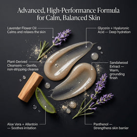 HygieneLab creamy foam texture close-up showing gentle lather and moisturizing benefit