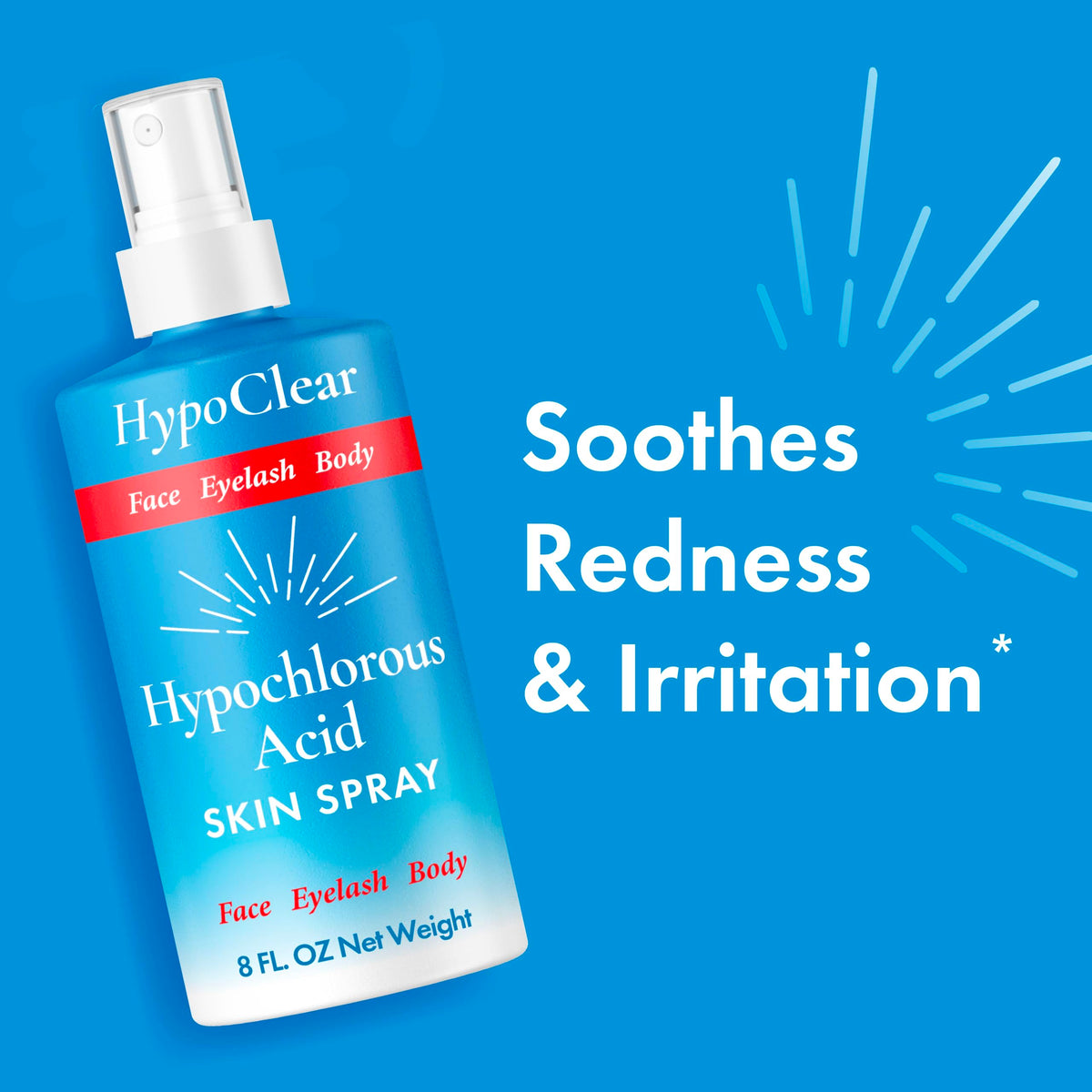 HypoClear used after workout demonstrating calming and cooling benefit