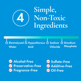 HypoClear label detail illustrating pH-balanced formula and ingredient clarity