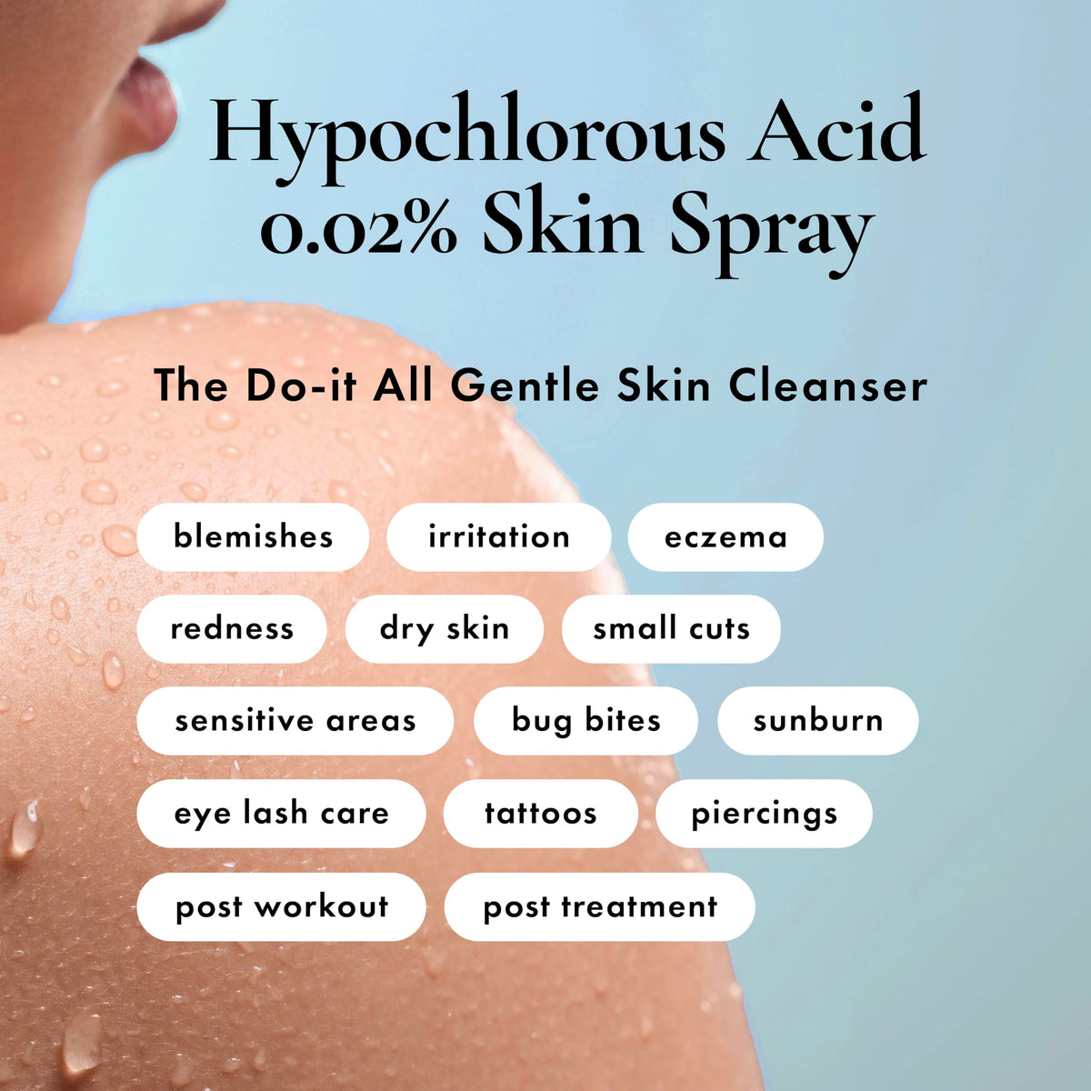 HypoClear spray nozzle closeup demonstrating easy mist application benefit