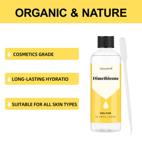 Hznxolrc dimethicone texture drop close-up, shows silky consistency benefit