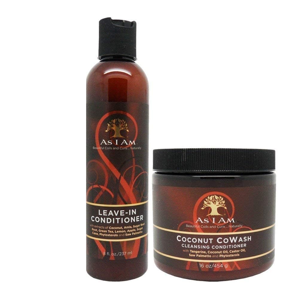 I AM Leave-In Conditioner creamy texture pour demonstrating slip and hydration