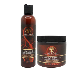 I AM Leave-In Conditioner creamy texture pour demonstrating slip and hydration