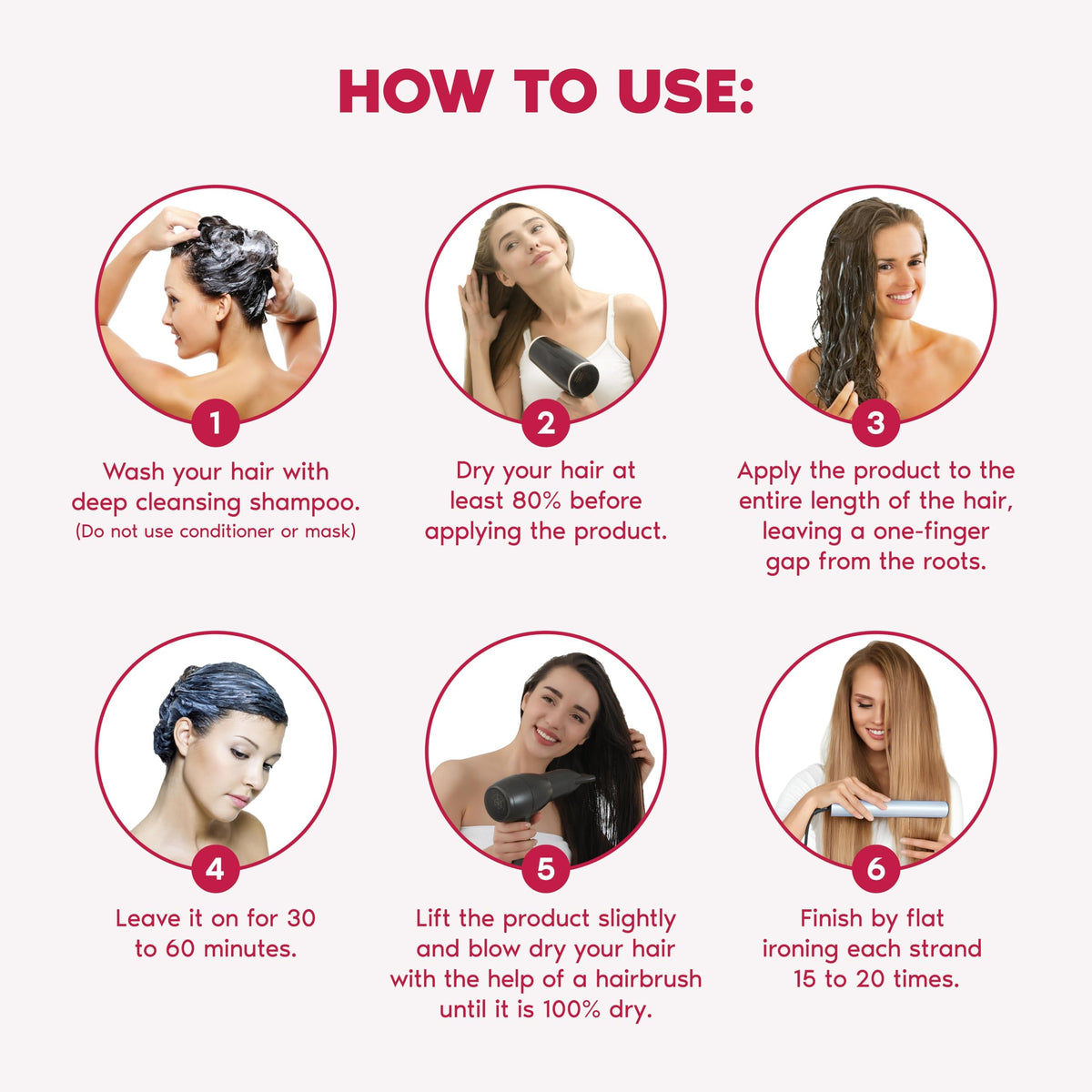 I Belli Capelli label with directions for safe effective application benefit